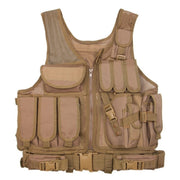 Unisex wearning zip up tactical vest military style vest