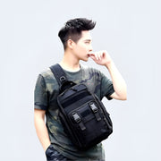 Functional techwear sling bag adjustable straps