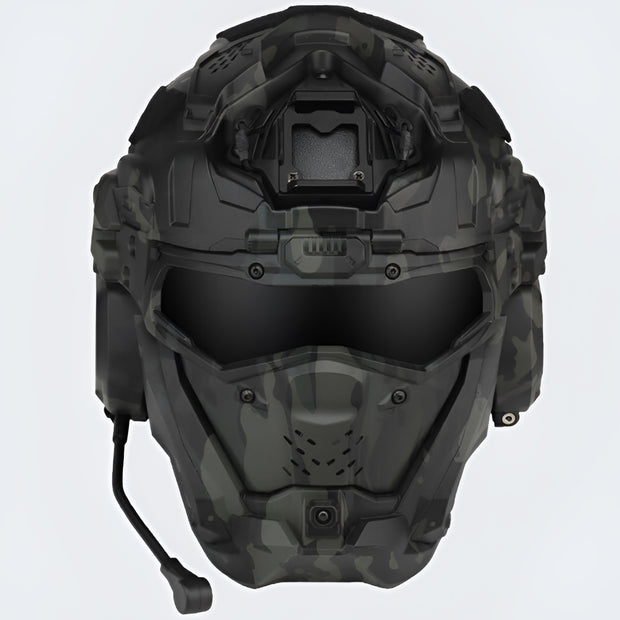 Futuristic helmet full face military airsoft