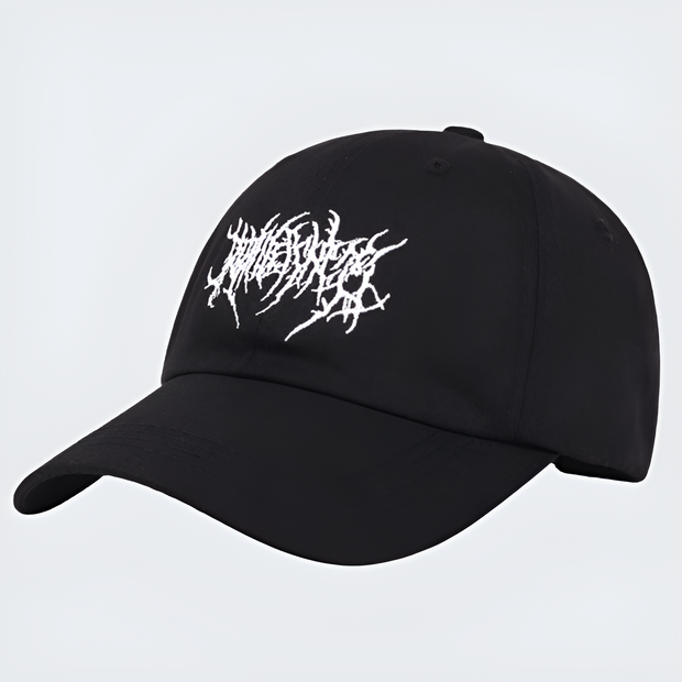 Goth baseball cap embroidered adjustable with cotton fabric