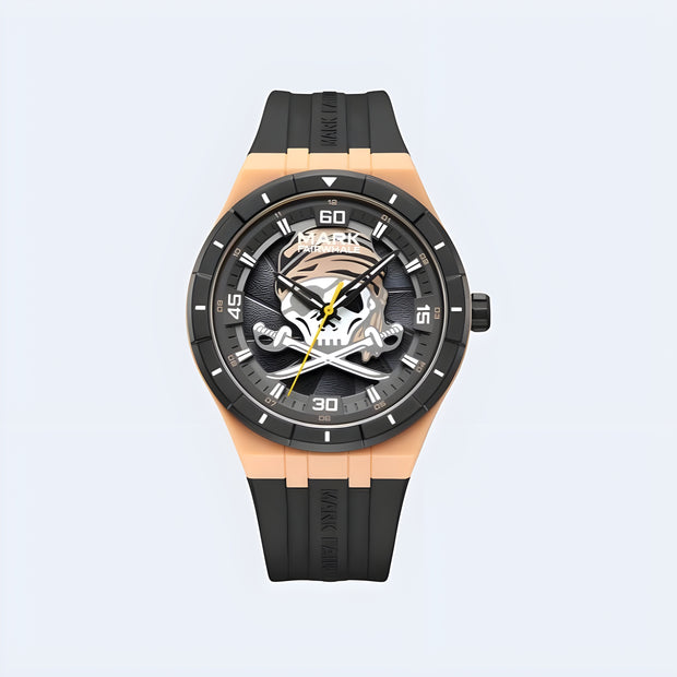 Men-Wear-Techwear-UK-GothicSkullWatches-View-Gold