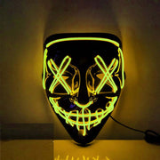 Halloween led light skull adjustable band LED mask