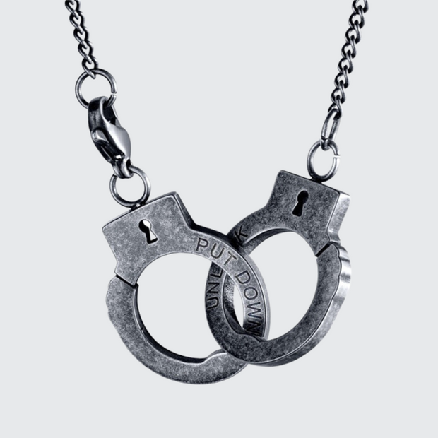  Handcuffs necklace streetwear style necklaces