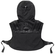 Comes with hood unisex wearing hooded short vest