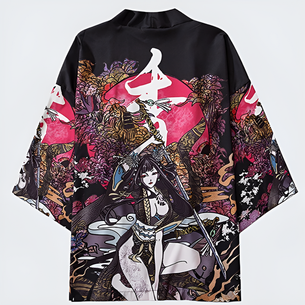 Japanese samurai kimono high quality print