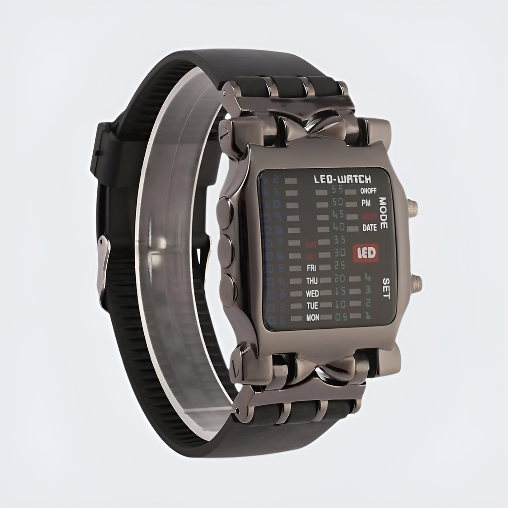 Led Digital Binary Wrist Watch Techwear UK