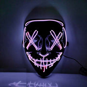 Led light skull adjustable band halloween mask