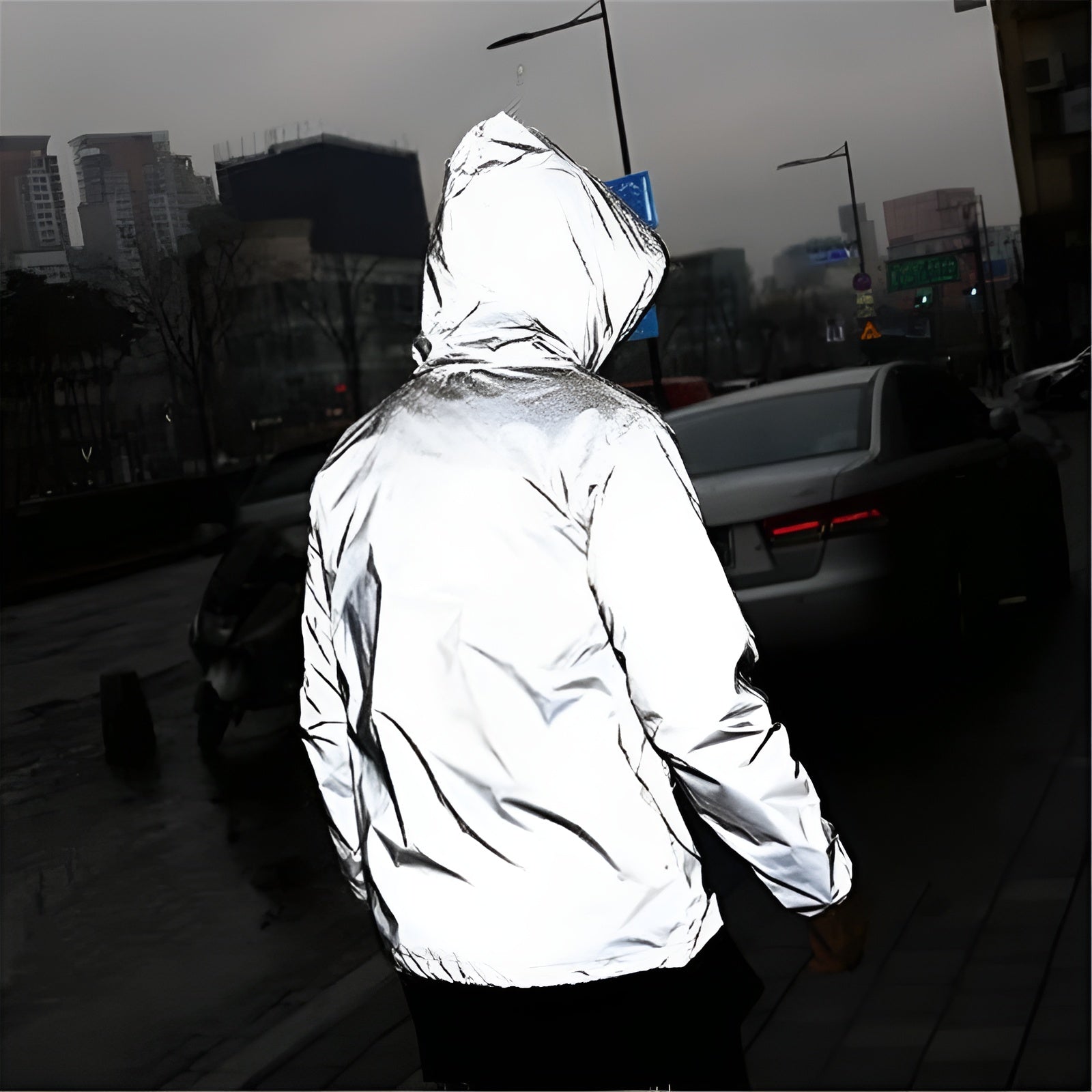 Silver Reflective Jacket – Techwear UK