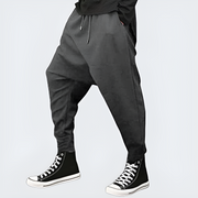 Grey drop crotch pants ninja aesthetics