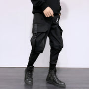 Aogz studio black sweatpants elastic cuffs