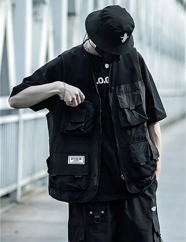 Streetwear vest best sale jacket