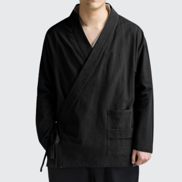 Ninja kimono japan v neck collar style 