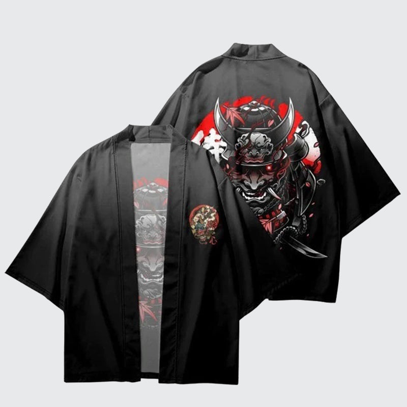 Oni Demon Print Kimono – Techwear UK