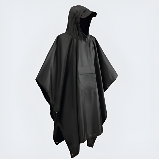 Rain poncho with pockets comes with hood unisex