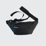Reflective zipper waist bag adjustable straps solid pattern type