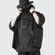 SILENSTORM cloak tactical hoodie black comes with hood unisex  