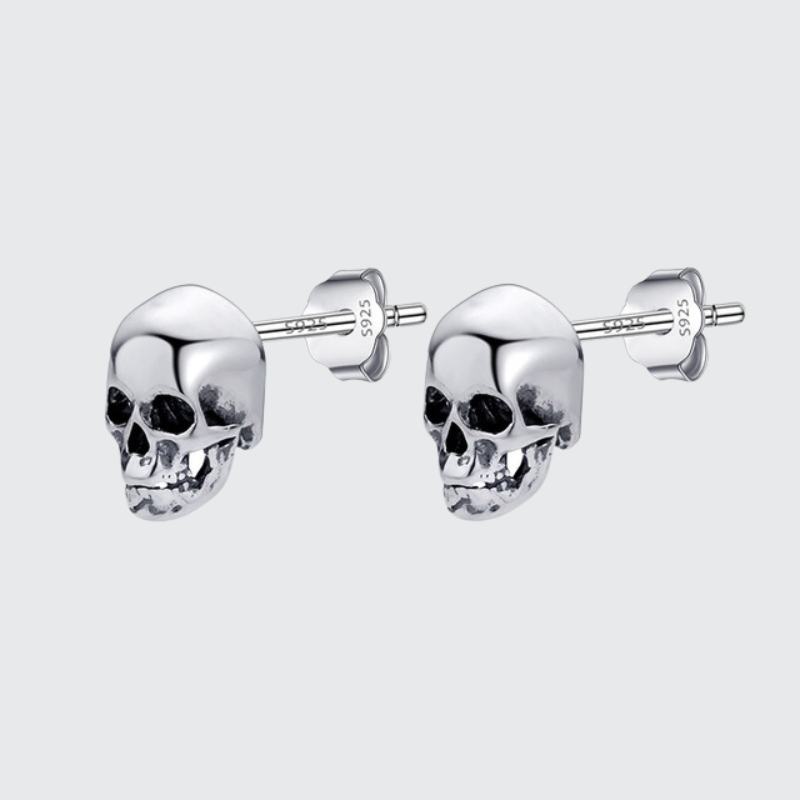 Stainless steel 2025 skull earrings