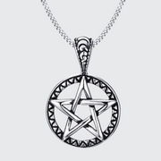  Silver star necklace streetwear style necklaces