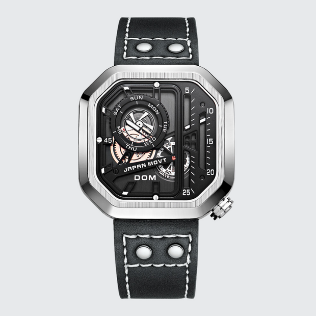 Skeleton punk watch buckle clasp type square shape