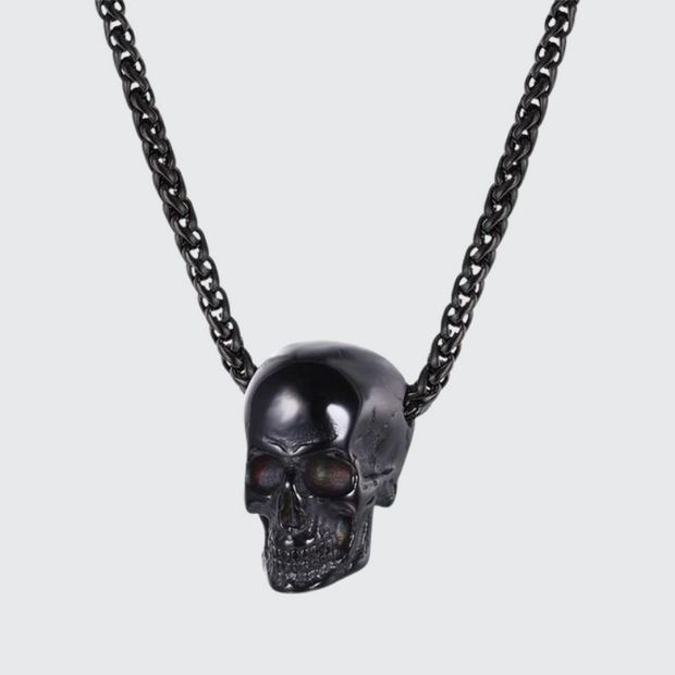 Skull head necklace stainless steel metal type