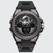 Skull quartz watch buckle clasp type goth style watch