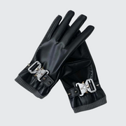 Spiked leather gloves full finger goth style gloves