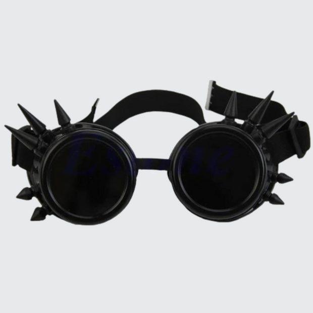 Spiked steampunk goggles steampunk welding type goggle