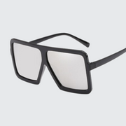 Square polarized sunglasses oversized rectangle type glasses