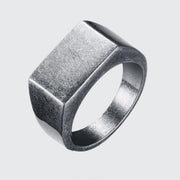 Square signet ring streetwear style rings