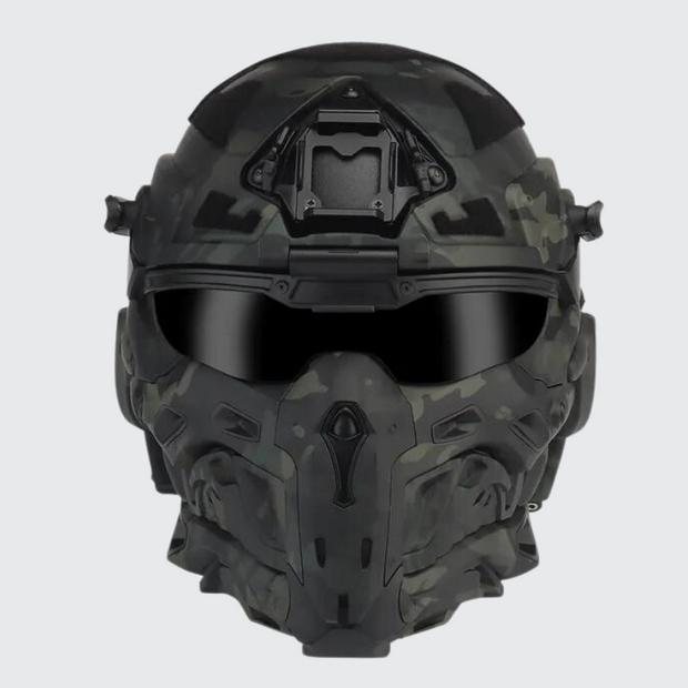 Tactical helmet full face military solid pattern 
