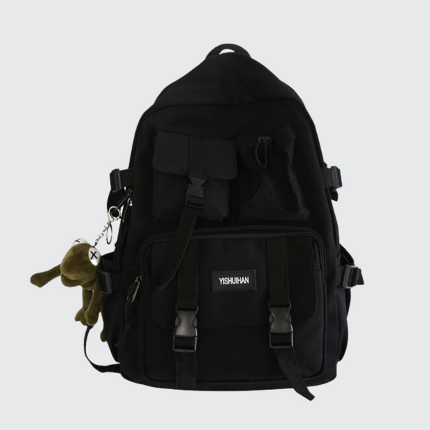 Techwear backpack urban adjustable straps  