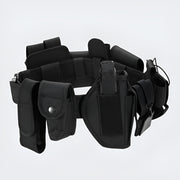 Techwear belt bag solid pattern multiple mini pockets