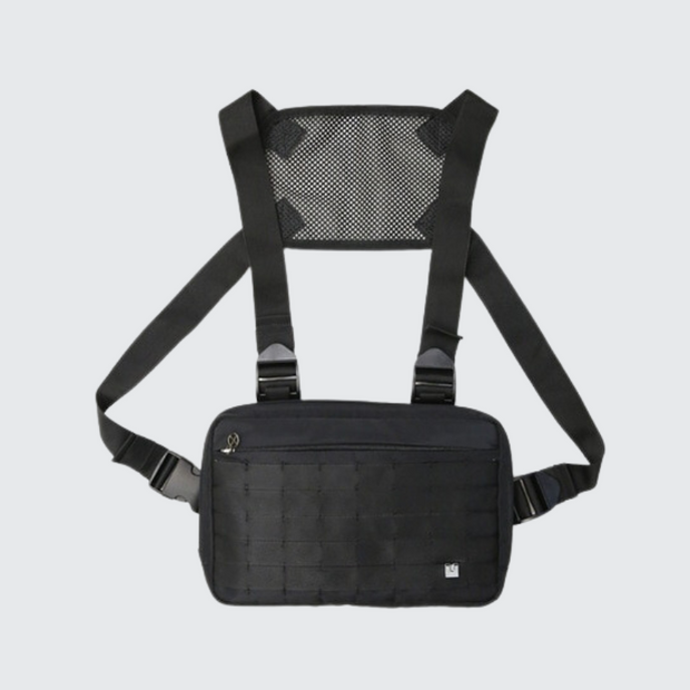 Techwear chest bag adjustable straps