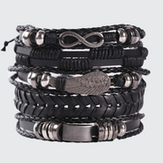 Techwear multilayer bracelet punk style shape/pattern