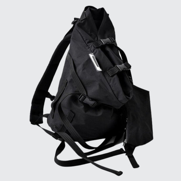 Techwear traveler backpack adjustable straps buckle closure