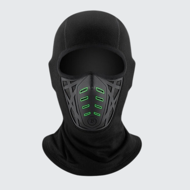 Techwear windproof mask winter face cover breathable windproof black