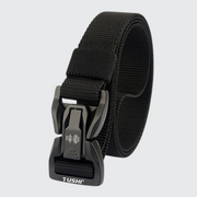 Thin tactical belt black solid pattern type