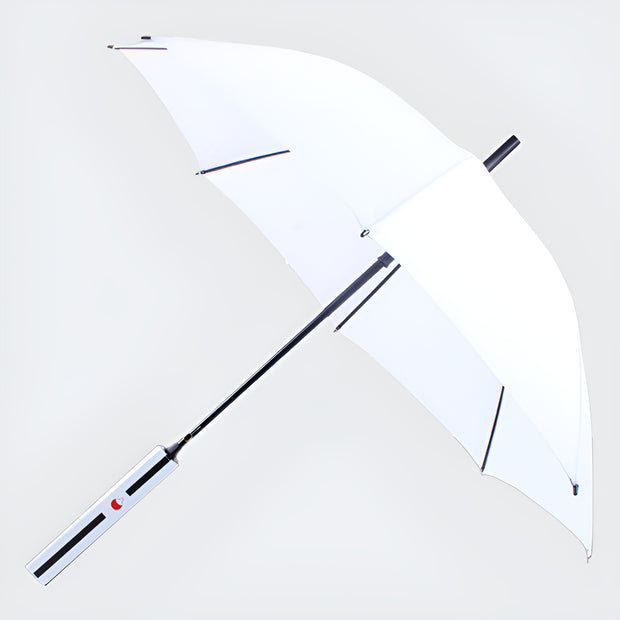 white umbrella Japanese katana style