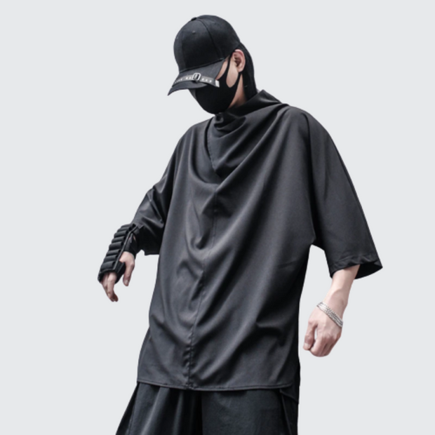 Ninja disguise t-shirt turtleneck collar style unisex