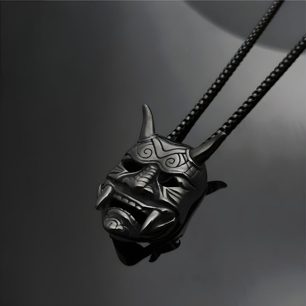 Japanese Oni Mask Necklace