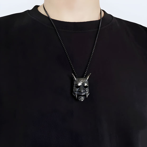 Japanese Oni Mask Necklace