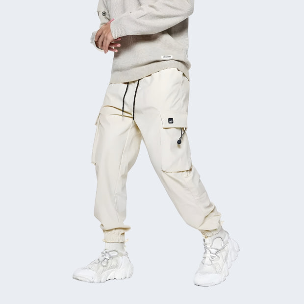 Resistance to wear and tear cargo skinny pants