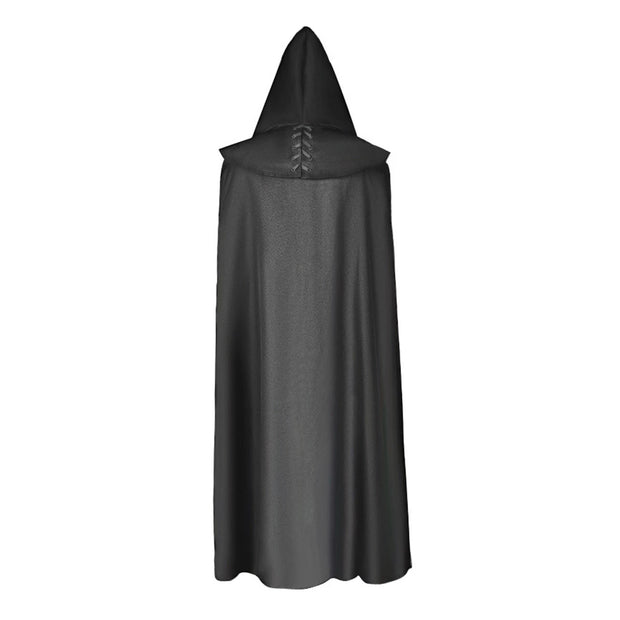 hooded cloak black