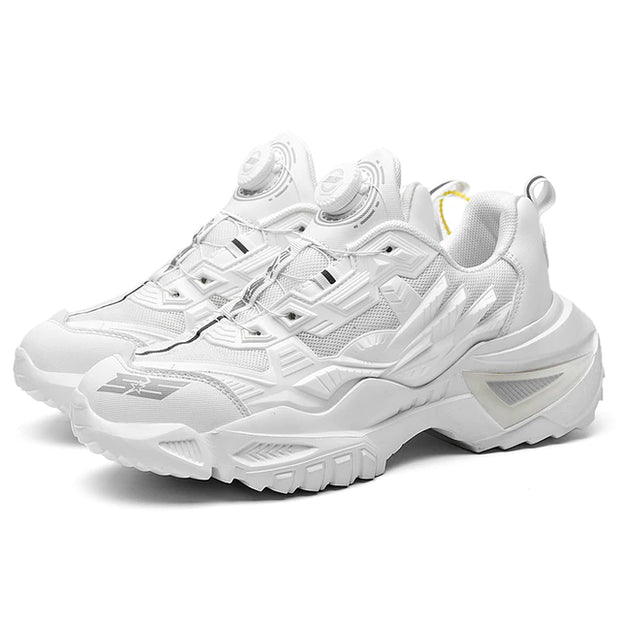 futuristic sneakers white