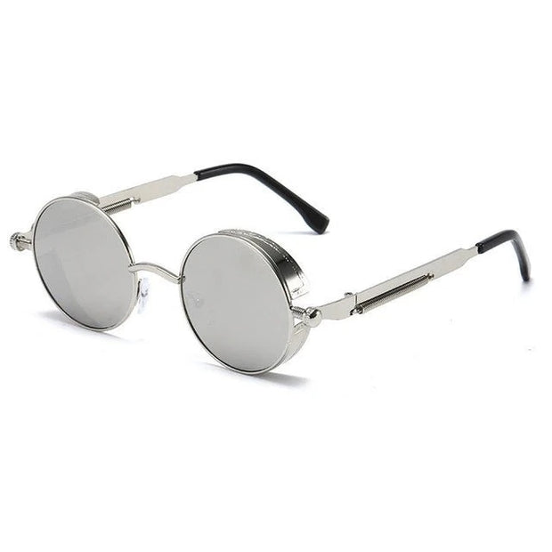 Circle Retro Sunglasses silver  
