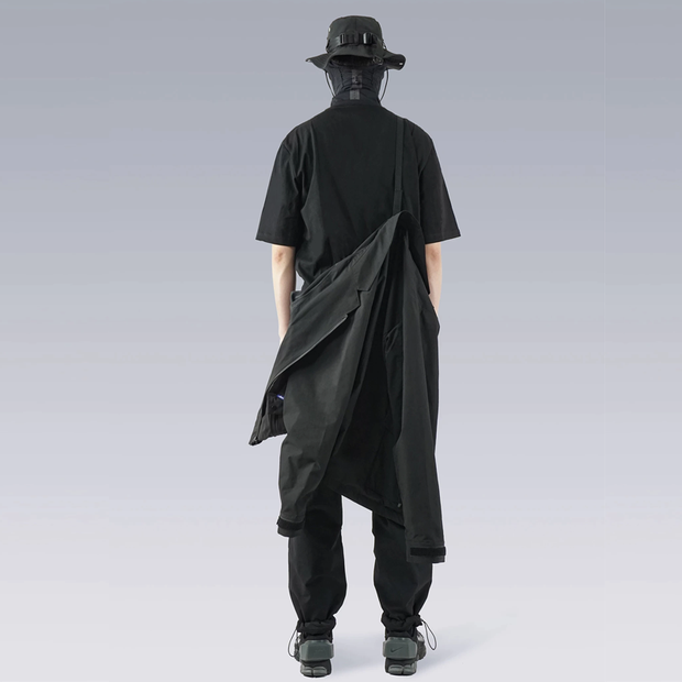 Unisex wearing black silenstorm jacket multiple pockets decoration