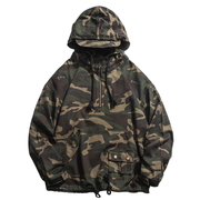 Unisex wearing camouflage jackets street style multiple pockets decoration