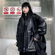Gothic Leather Jacket Women's