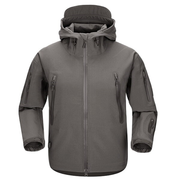 Unisex wearing grey urban tactical hoodie 
