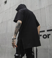 Hooded T-Shirt With Zip